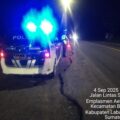 “Laksanakan perintah” Sat Lantas Polres Labuhanbatu Laksanakan Blue Light Patrol Antisipasi Gangguan Kamtibmas di Malam Hari