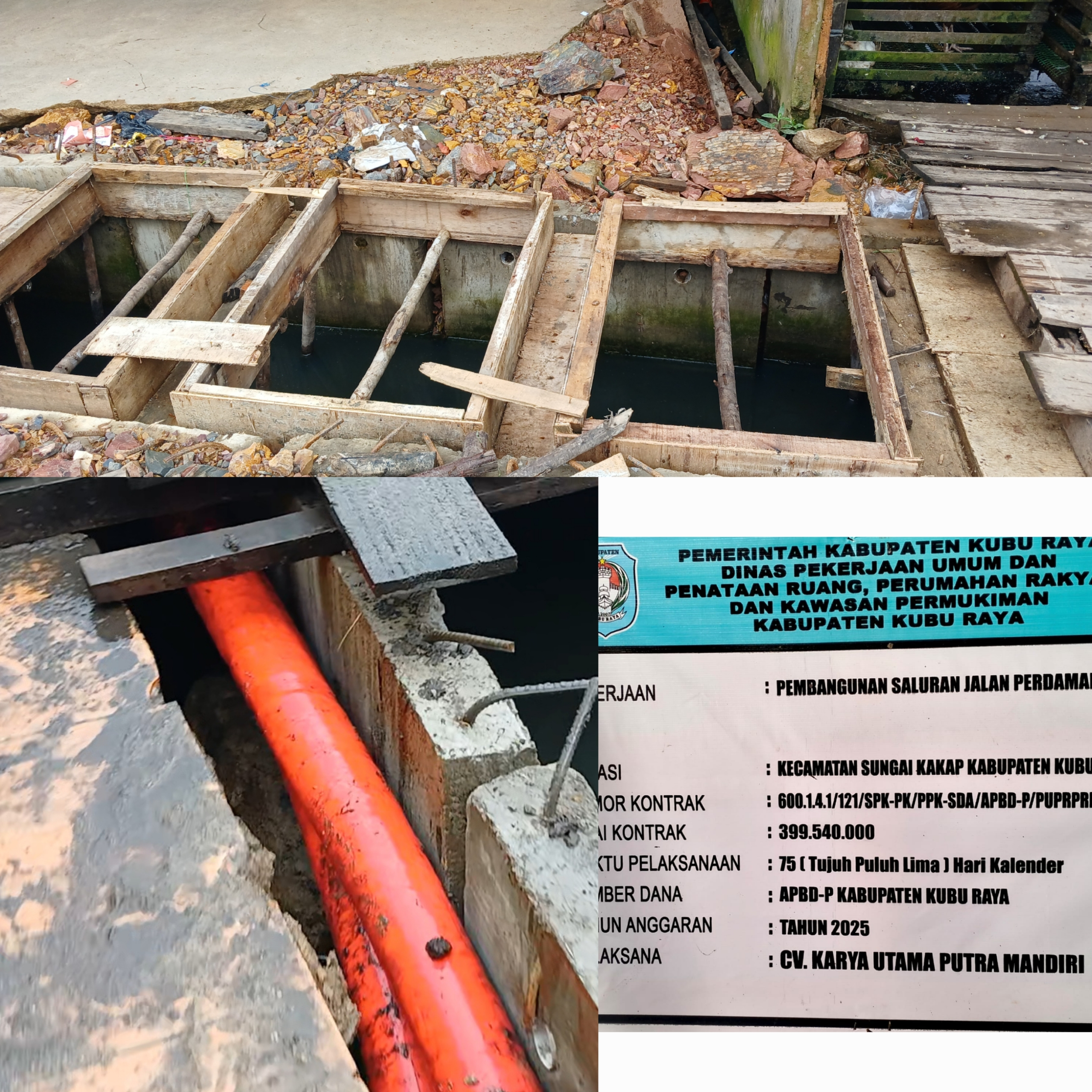 Lamban dan Berisiko: Rehabilitasi Drainase Pal IX Picu Protes Warga akibat Pemasangan Kabel PLN di Lahan Pemukiman!