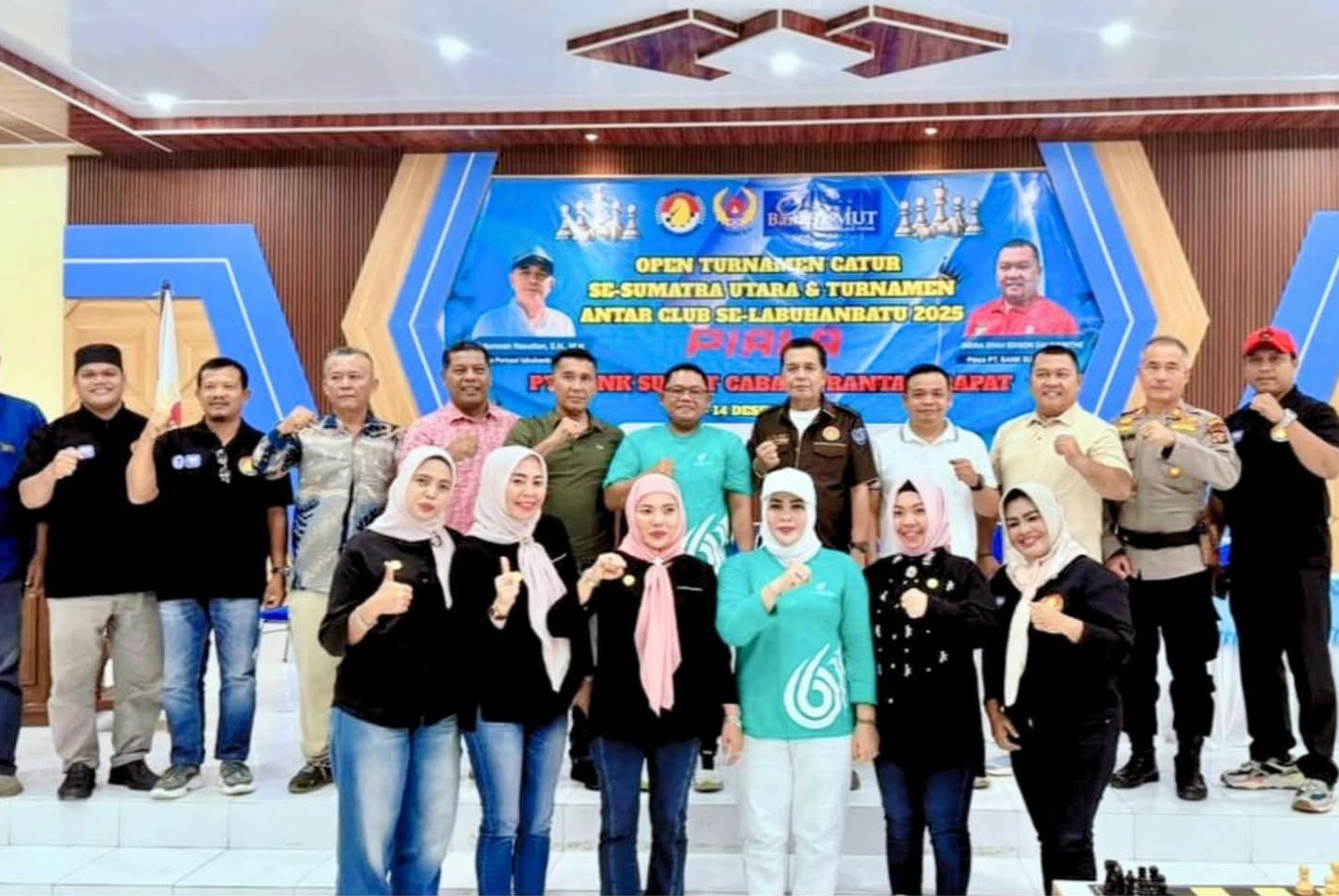 Wakil Bupati secara resmi membuka Turnamen Catur se-Sumatera Utara dan Turnamen Catur Antar Klub se-Kabupaten Labuhanbatu