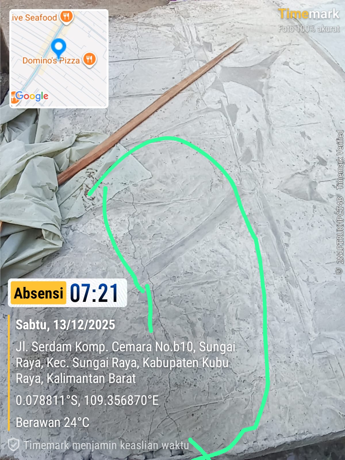 Diduga Proyek Siluman Jalan Sungai Raya Dalam Retak Saat Dikerjakan, Warga Soroti Kualitas dan Pengawasan Dinas!