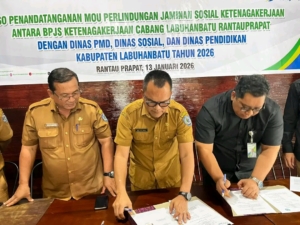 MoU Bupati, Disdik Labuhanbatu Tandatangani Kerjasama Dengan BPJS Ketenagakerjaan Untuk Tingkatkan Kesejahteraan 800 Guru PAUD 