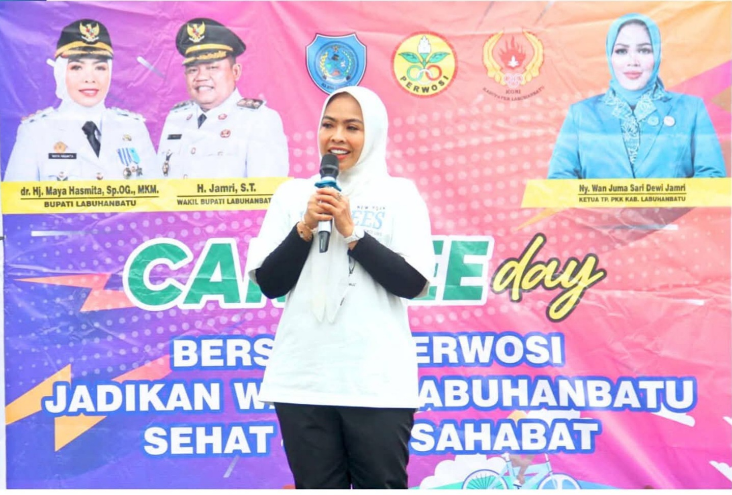 Bupati Labuhanbatu mengajak elemen masyarakat mempererat tali silaturahmi dan kebersamaan melalui kegiatan Senam Sehat