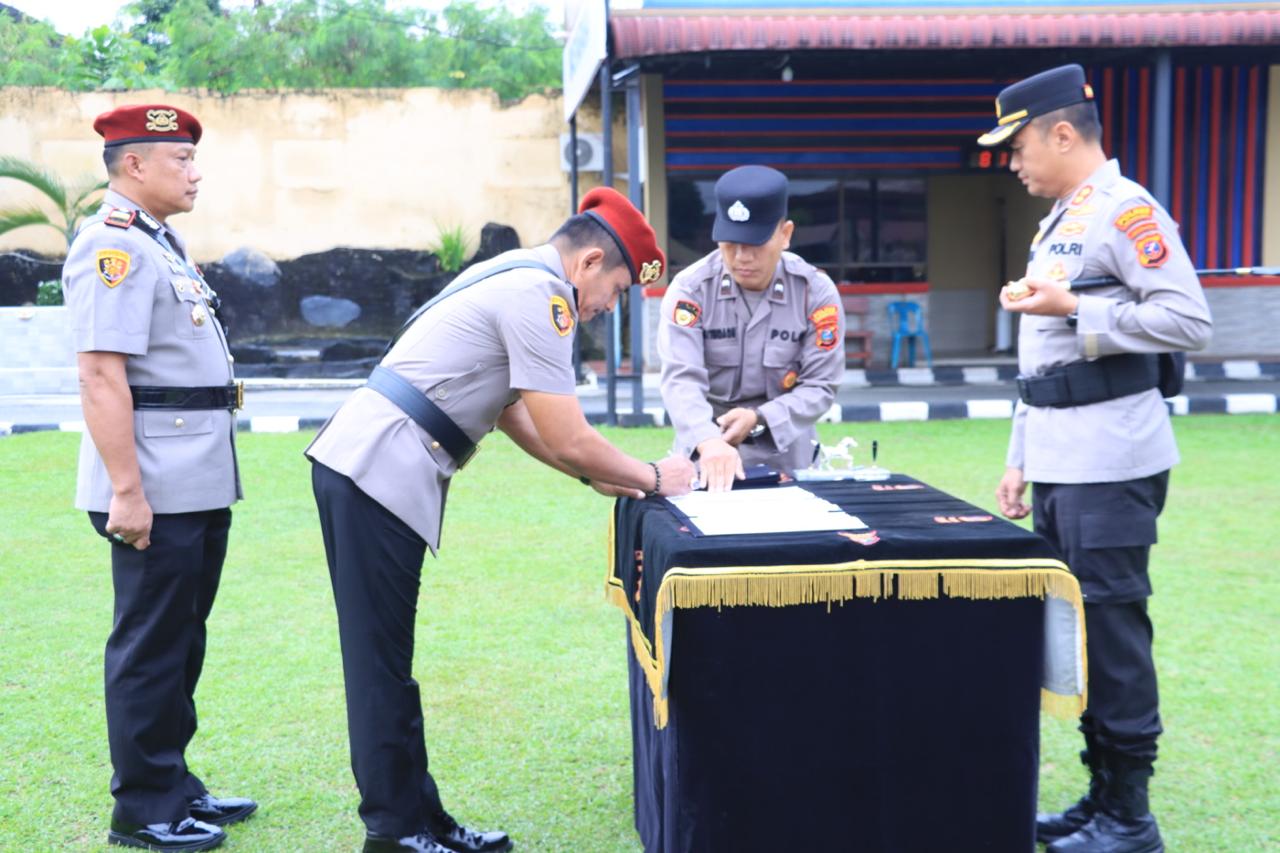 Kapolres Labuhanbatu Pimpin Sertijab Kasat Reskrim, Kasat Narkoba, dan Kasat Samapta