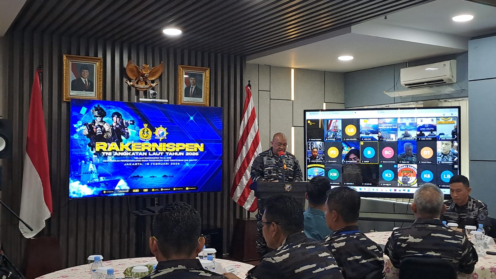 Perkuat Profesionalisme Penerangan, Kadispen Kodaeral XII Ikuti Rakernispen TNI AL 2026