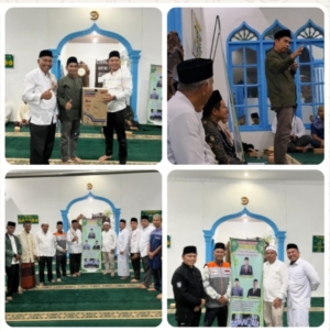 Safari Ramadhan Perdana KUA Bilah Barat dan Camat Bilah Barat Pererat Silaturahmi dan Tebar Semangat Taqwa di Masjid Baitul Ikhlas