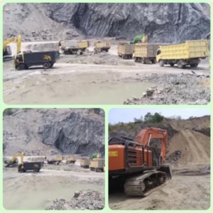 “Lapor “Pak.Kapolres dan kapolsek Aek Natas Galian C di terang bulan merusak lingkungan ,diduga menggunakan BBM Subsidi