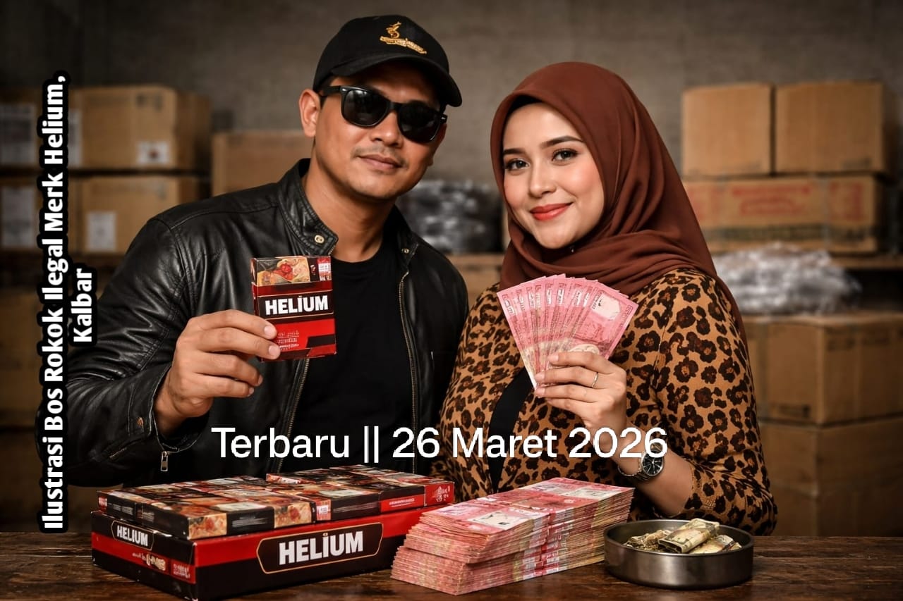 Viral,!Rokok Ilegal Helium Kuasai Pasar Kalbar, Pasutri AN dan YL Diduga Aktor Utama!