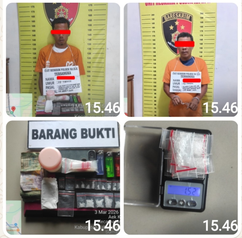 Gerak Cepat Polsek Na IX-X Ungkap Kasus Sabu di Hutapadang