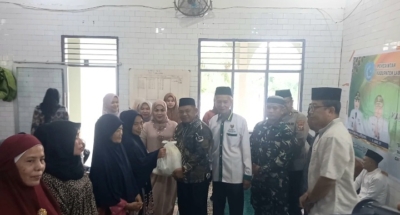 Wakil Bupati Labuhanbatu Safari Ramadhan di Mesjid Al Ihklas Desa Tebing Linggahara.
