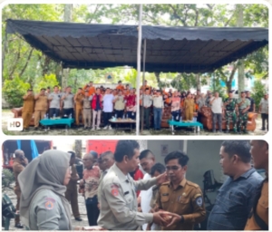 Pererat Silaturahmi, Plh Kaban BPBD Busri M. Sipahutar AP, M.AP Rangkul Purna Tugas dan Mantan pegawai BPBD dalam Acara Halal bilhalal di kantor BPBD jalan Gause Gautama