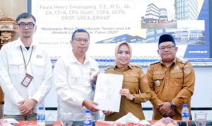 Bupati labuhanbatu bersama BPK Provinsi sumatra utara Gelar Rapat Entri Meeting LKPD tahun 2025