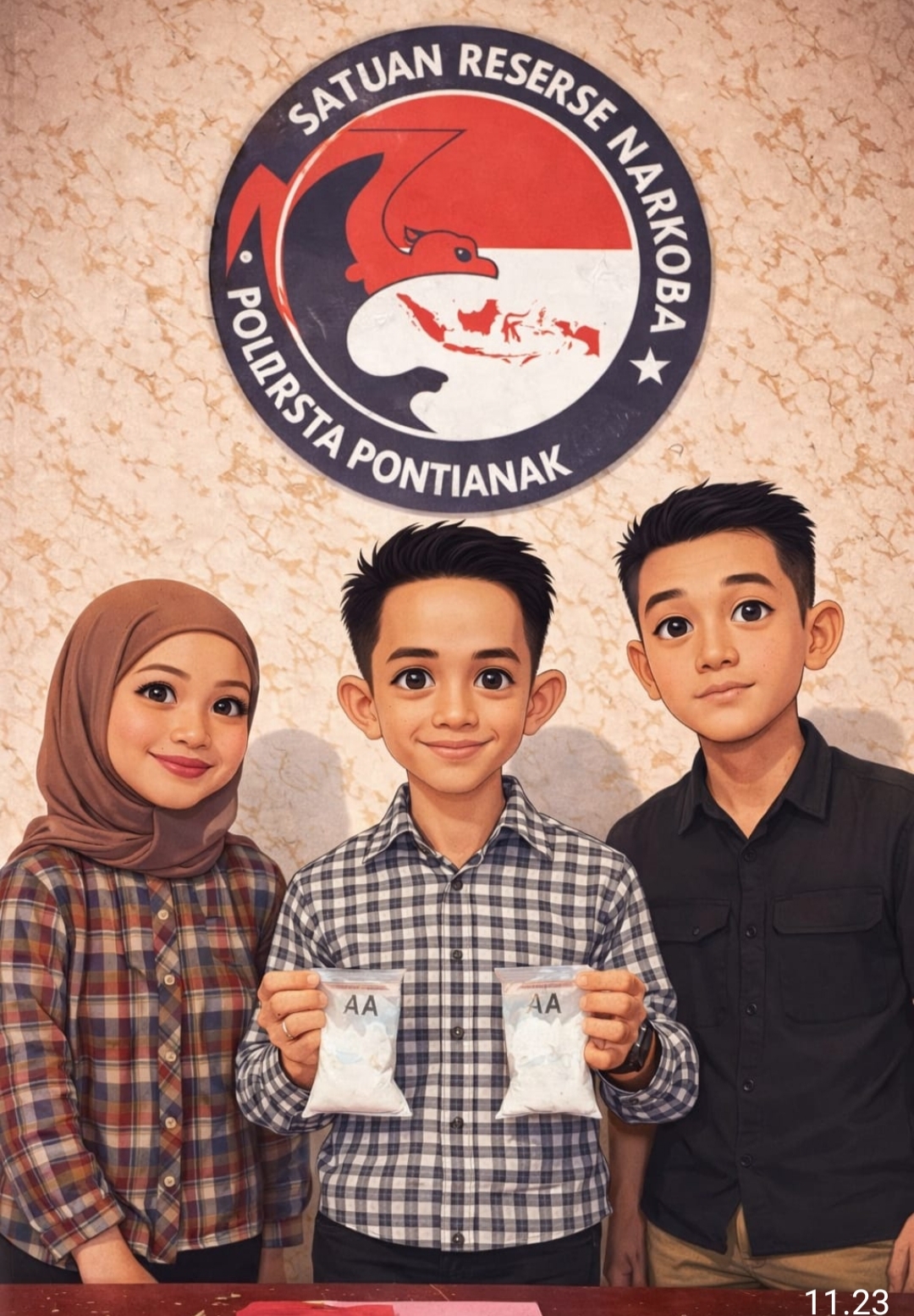 Satresnarkoba Polresta Pontianak Amankan Tersangka Pembawa 200 Gram Sabu Tujuan Kalteng