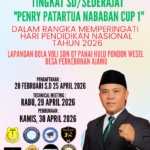 Dinas Pendidikan Labuhanbatu dukung Turnamen Penry paratua Nababan Cup1 tingkat SD/ sederajat