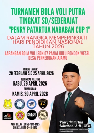 Dinas Pendidikan Labuhanbatu dukung Turnamen Penry paratua Nababan Cup1 tingkat SD/ sederajat