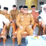 Bupati dan wakil Bupati Labuhanbatu Hadiri Halal Bilhalal di Mesjid Raya Ujung Bandar