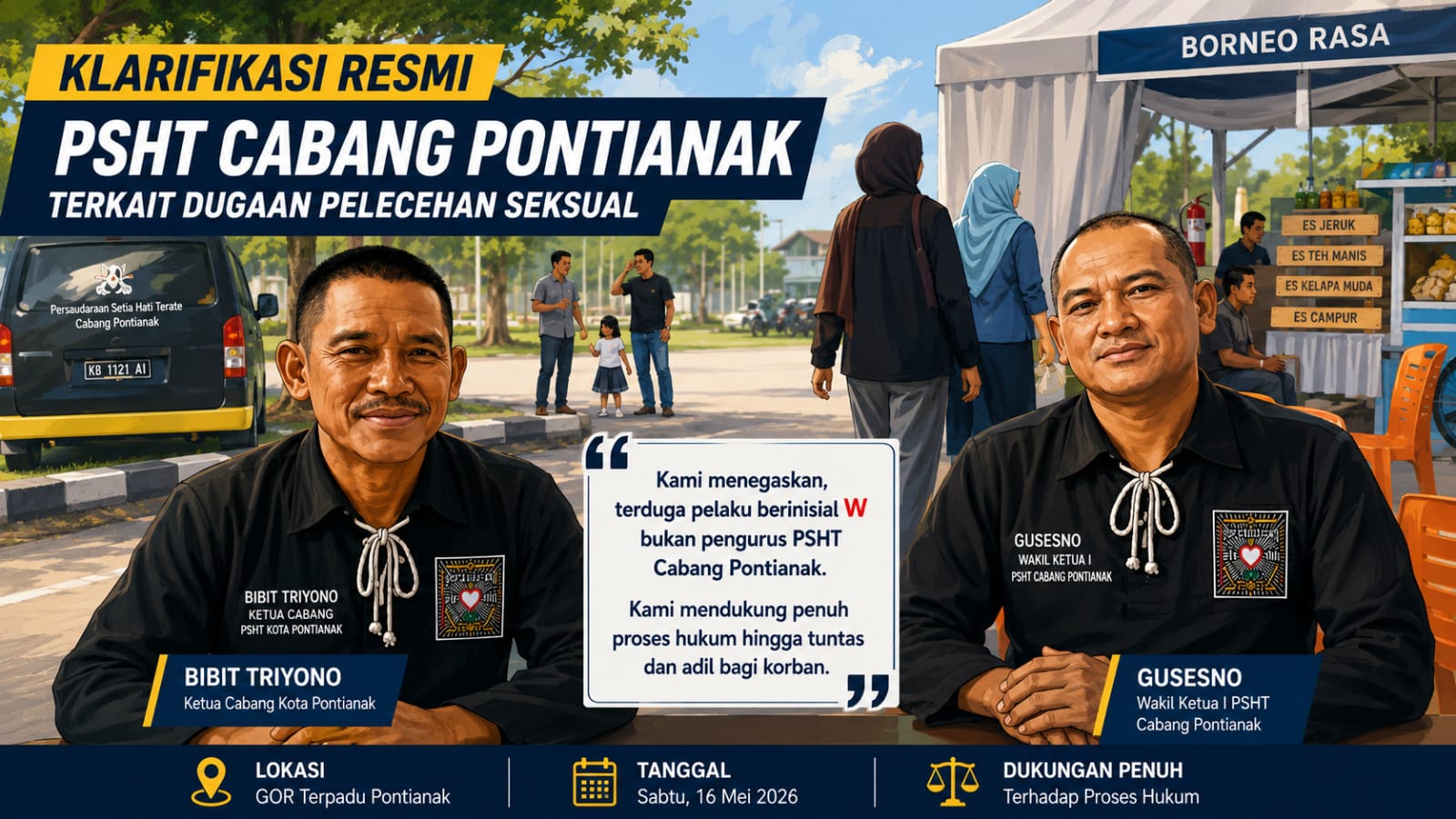 Klarifikasi PSHT Pontianak: Terduga Kasus Pelecehan Bukan Ketua maupun Pengurus Organisasi!