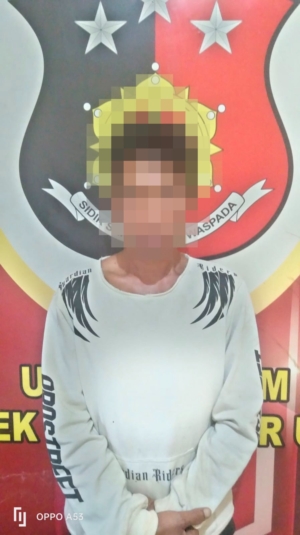 Usai Lakukan Begal, Seorang Pria Paruh Baya Diamankan Anggota Polsek Matan Hilir Utara