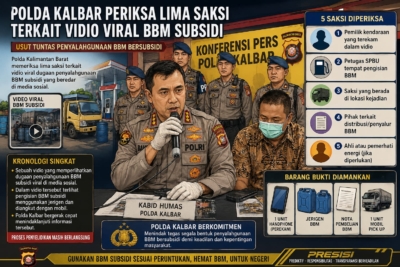 EP, HP, SFA, RP dan STS Diperiksa, Polda Kalbar Selidiki Dugaan Penyalahgunaan BBM Subsidi!