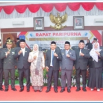Wakil Bupati Hadiri Sidang Paripurna dalam acara pergantian Antara Waktu di Kantor DPRD Labuhanbatu jalan SM Raja