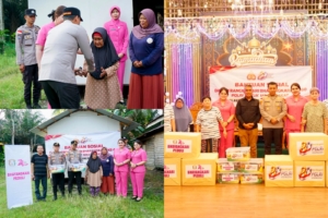 Wujud Kepedulian Polri, Polres Bengkayang Berikan Paket Sembako dan Pakaian Layak Pakai kepada Lansia